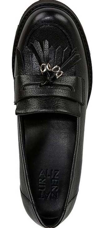 Naturalizer Desmond Lug Loafer in Black Leather goblincore grunge - Picture 2 of 9